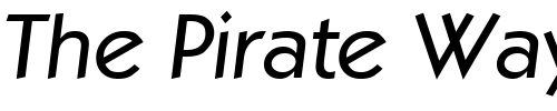 Font : Koblenz-RegularIta Custom Text : The Pirate Way Test your own text here Click to download or to view this font on a tshirt that can be custom printed in Bali