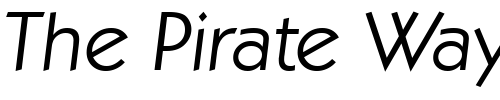 Font : Koblenz-Serial-Light-RegularItalic Custom Text : The Pirate Way Test your own text here Click to download or to view this font on a tshirt that can be custom printed in Bali
