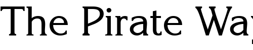 Font : KolibriDB-Normal Custom Text : The Pirate Way Test your own text here Click to download or to view this font on a tshirt that can be custom printed in Bali