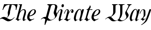 Font : Kombine-Kursiv Custom Text : The Pirate Way Test your own text here Click to download or to view this font on a tshirt that can be custom printed in Bali