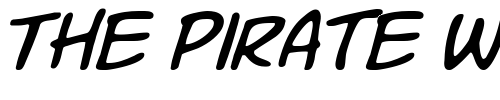 Font : Komika-Slim-Italic Custom Text : The Pirate Way Test your own text here Click to download or to view this font on a tshirt that can be custom printed in Bali