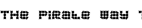 Font : Konector-Eerie--BRK Custom Text : The Pirate Way Test your own text here Click to download or to view this font on a tshirt that can be custom printed in Bali