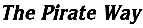 Font : Korinna-ExtraBold-Thin-Italic Custom Text : The Pirate Way Test your own text here Click to download or to view this font on a tshirt that can be custom printed in Bali