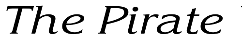 Font : Korinna-KursivRegular-Wd Custom Text : The Pirate Way Test your own text here Click to download or to view this font on a tshirt that can be custom printed in Bali