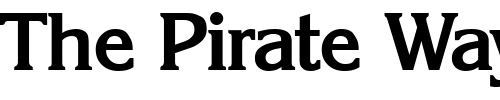 Font : Korinth-DemiBold Custom Text : The Pirate Way Test your own text here Click to download or to view this font on a tshirt that can be custom printed in Bali