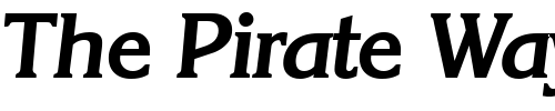 Font : Korinth-Serial-BoldItalic Custom Text : The Pirate Way Test your own text here Click to download or to view this font on a tshirt that can be custom printed in Bali