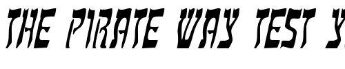 Font : Kosher-Thin-Italic Custom Text : The Pirate Way Test your own text here Click to download or to view this font on a tshirt that can be custom printed in Bali