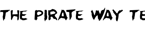 Font : Kreeture-Warped Custom Text : The Pirate Way Test your own text here Click to download or to view this font on a tshirt that can be custom printed in Bali