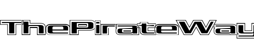 Font : Kubra_Hollow Custom Text : The Pirate Way Test your own text here Click to download or to view this font on a tshirt that can be custom printed in Bali
