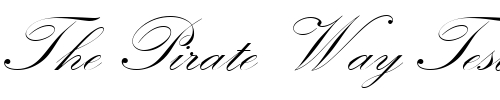 Font : KunstlerschreibschDMed Custom Text : The Pirate Way Test your own text here Click to download or to view this font on a tshirt that can be custom printed in Bali