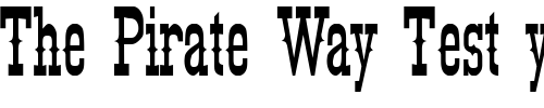 Font : KyhotaBarbed-Regular Custom Text : The Pirate Way Test your own text here Click to download or to view this font on a tshirt that can be custom printed in Bali