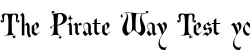 Font : Kynges-X-NF Custom Text : The Pirate Way Test your own text here Click to download or to view this font on a tshirt that can be custom printed in Bali