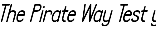 Font : LA-Headlights-BTN-BoldItalic Custom Text : The Pirate Way Test your own text here Click to download or to view this font on a tshirt that can be custom printed in Bali