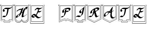 Font : LD-Heraldry Custom Text : The Pirate Way Test your own text here Click to download or to view this font on a tshirt that can be custom printed in Bali