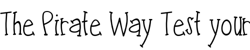 Font : LD-Jillustrious Custom Text : The Pirate Way Test your own text here Click to download or to view this font on a tshirt that can be custom printed in Bali