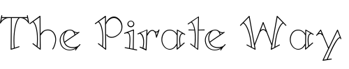 Font : LD-Mystify Custom Text : The Pirate Way Test your own text here Click to download or to view this font on a tshirt that can be custom printed in Bali