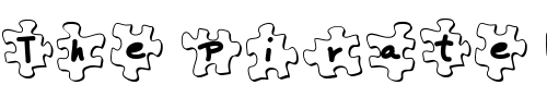 Font : LD-Puzzle Custom Text : The Pirate Way Test your own text here Click to download or to view this font on a tshirt that can be custom printed in Bali