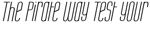 Font : Labtop-Unicase-Italic Custom Text : The Pirate Way Test your own text here Click to download or to view this font on a tshirt that can be custom printed in Bali