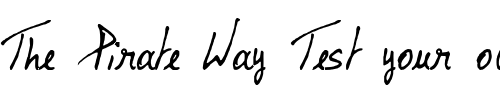 Font : Lalex-Big-Badaboum Custom Text : The Pirate Way Test your own text here Click to download or to view this font on a tshirt that can be custom printed in Bali