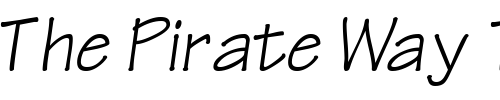 Font : ManualSSK-Italic Custom Text : The Pirate Way Test your own text here Click to download or to view this font on a tshirt that can be custom printed in Bali
