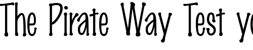 Font : MarkerFinePoint-Plain-Regular Custom Text : The Pirate Way Test your own text here Click to download or to view this font on a tshirt that can be custom printed in Bali