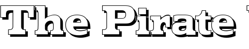 Font : MartinBeckerShadow-ExtraBold-Regular Custom Text : The Pirate Way Test your own text here Click to download or to view this font on a tshirt that can be custom printed in Bali