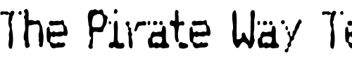 Font : MatrixDot-Condensed Custom Text : The Pirate Way Test your own text here Click to download or to view this font on a tshirt that can be custom printed in Bali