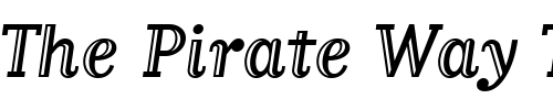 Font : MatrixInlineScriptLining-Regular Custom Text : The Pirate Way Test your own text here Click to download or to view this font on a tshirt that can be custom printed in Bali