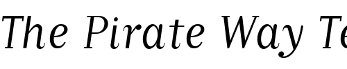 Font : MatrixScript-Book Custom Text : The Pirate Way Test your own text here Click to download or to view this font on a tshirt that can be custom printed in Bali