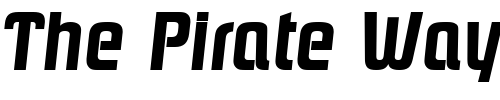 Font : MaxBecker-Bold-Italic Custom Text : The Pirate Way Test your own text here Click to download or to view this font on a tshirt that can be custom printed in Bali