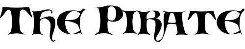 Font : Medieval-Scribish Custom Text : The Pirate Way Test your own text here Click to download or to view this font on a tshirt that can be custom printed in Bali