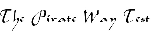 Font : MedinaSSK-Regular Custom Text : The Pirate Way Test your own text here Click to download or to view this font on a tshirt that can be custom printed in Bali