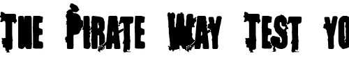 Font : Memory-Lapses Custom Text : The Pirate Way Test your own text here Click to download or to view this font on a tshirt that can be custom printed in Bali