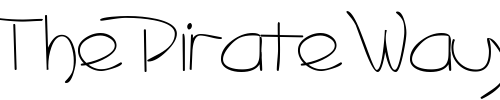 Font : MensroomScriptSSK Custom Text : The Pirate Way Test your own text here Click to download or to view this font on a tshirt that can be custom printed in Bali