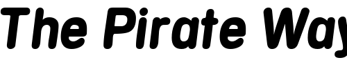 Font : MentaDisplaySSK-Italic Custom Text : The Pirate Way Test your own text here Click to download or to view this font on a tshirt that can be custom printed in Bali