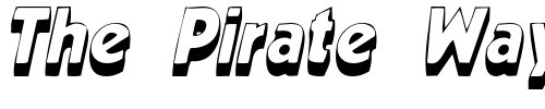 Font : MeppDisplayShadow-Italic Custom Text : The Pirate Way Test your own text here Click to download or to view this font on a tshirt that can be custom printed in Bali