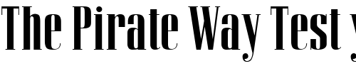 Font : MercatorCondensed Custom Text : The Pirate Way Test your own text here Click to download or to view this font on a tshirt that can be custom printed in Bali
