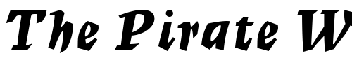 Font : MercuriusMT-BoldScript Custom Text : The Pirate Way Test your own text here Click to download or to view this font on a tshirt that can be custom printed in Bali