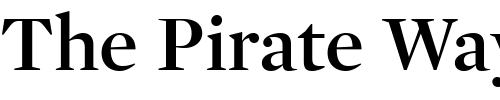 Font : Mercury-Display-Semibold Custom Text : The Pirate Way Test your own text here Click to download or to view this font on a tshirt that can be custom printed in Bali
