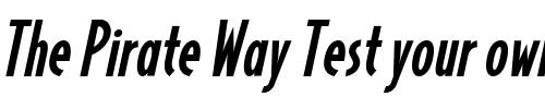Font : MerzRegular-Kursiv Custom Text : The Pirate Way Test your own text here Click to download or to view this font on a tshirt that can be custom printed in Bali