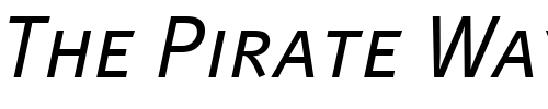 Font : MetaPlus-Normal-Caps-Italic Custom Text : The Pirate Way Test your own text here Click to download or to view this font on a tshirt that can be custom printed in Bali