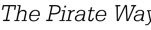 Font : Metron-Light-SSi-Light-Italic Custom Text : The Pirate Way Test your own text here Click to download or to view this font on a tshirt that can be custom printed in Bali