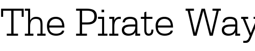 Font : MetronLightSSK-Regular Custom Text : The Pirate Way Test your own text here Click to download or to view this font on a tshirt that can be custom printed in Bali