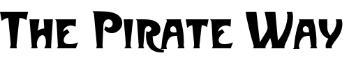 Font : MetropolitainesSCD Custom Text : The Pirate Way Test your own text here Click to download or to view this font on a tshirt that can be custom printed in Bali