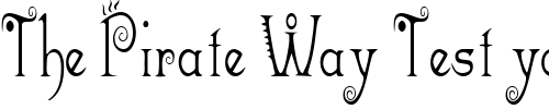 Font : MexacaliCondensed Custom Text : The Pirate Way Test your own text here Click to download or to view this font on a tshirt that can be custom printed in Bali