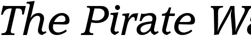Font : MichaelBecker-Italic Custom Text : The Pirate Way Test your own text here Click to download or to view this font on a tshirt that can be custom printed in Bali