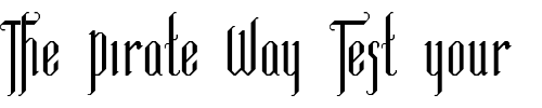 Font : Mixemberge Custom Text : The Pirate Way Test your own text here Click to download or to view this font on a tshirt that can be custom printed in Bali