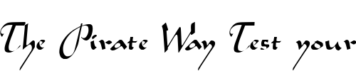 Font : Mocha-Normal Custom Text : The Pirate Way Test your own text here Click to download or to view this font on a tshirt that can be custom printed in Bali