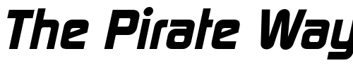 Font : ModaerneHeavy-Italic Custom Text : The Pirate Way Test your own text here Click to download or to view this font on a tshirt that can be custom printed in Bali
