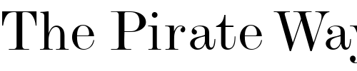Font : ModernMT-Extended Custom Text : The Pirate Way Test your own text here Click to download or to view this font on a tshirt that can be custom printed in Bali